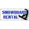 Signmission SNOWBOARD RENTAL BANNER SIGN skis poles boots lessons rent snow board B-120 Snowboard Rental - alternate 1